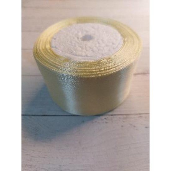 Ленты атласные однотонные 5 см (цв. Айвори), цена за 5 м